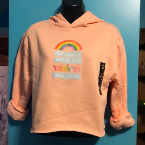 Girls size 10-12  Art Class peach sorbet hoodies! Different prints!! See photos - Picture 2 of 11
